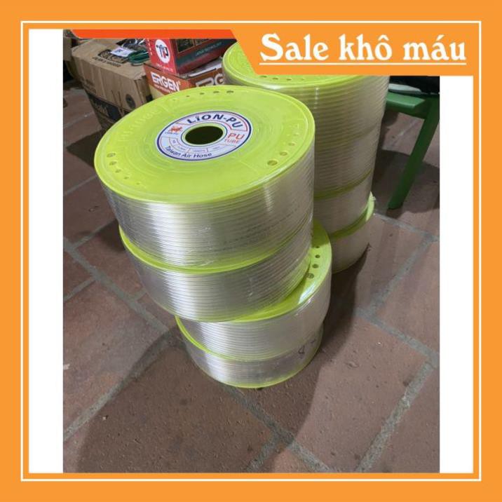 Dây hơi PU khí nén => ĐỦ KÍCH THƯỚC PHI 8,10,12mm , màu trắng chịu áp lên đến 45kgf/cm2