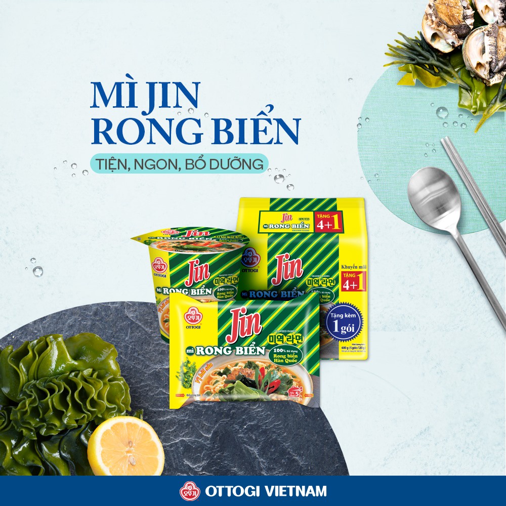 Combo 2 Gói MÌ RONG BIỂN OTTOGI 120g/Gói