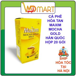 Cà phê hòa tan Hàn quốc MAXIM MOCHA GOLD hộp 20 gói x12g
