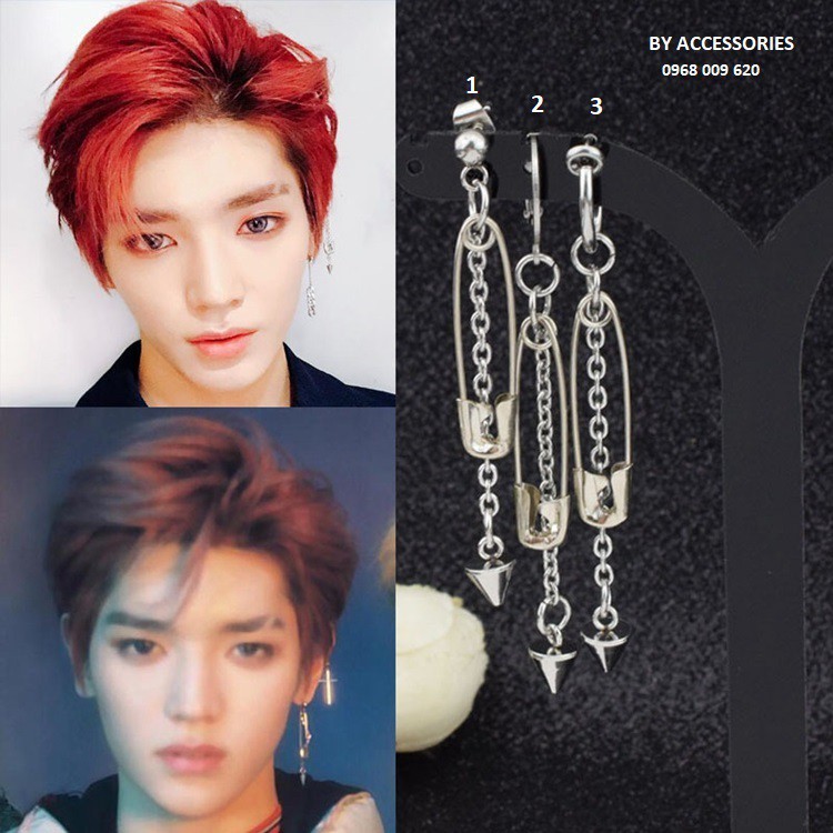 Khuyên tai unisex kim tây Taeyong NCT