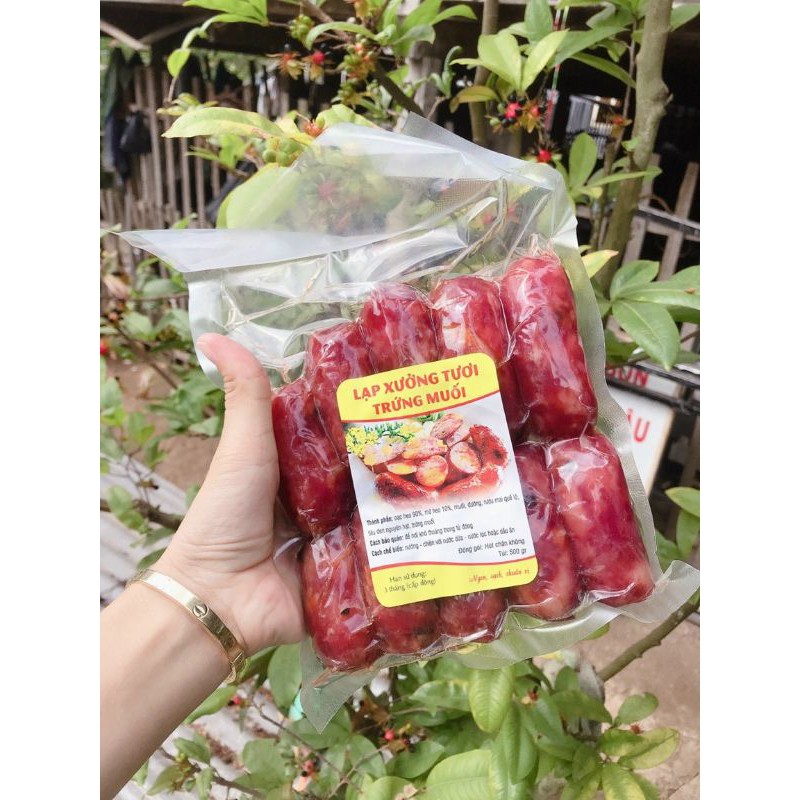 1kg LẠP XƯỞNG TƯƠI TRỨNG MUỐI( cây lậy)chất lượng