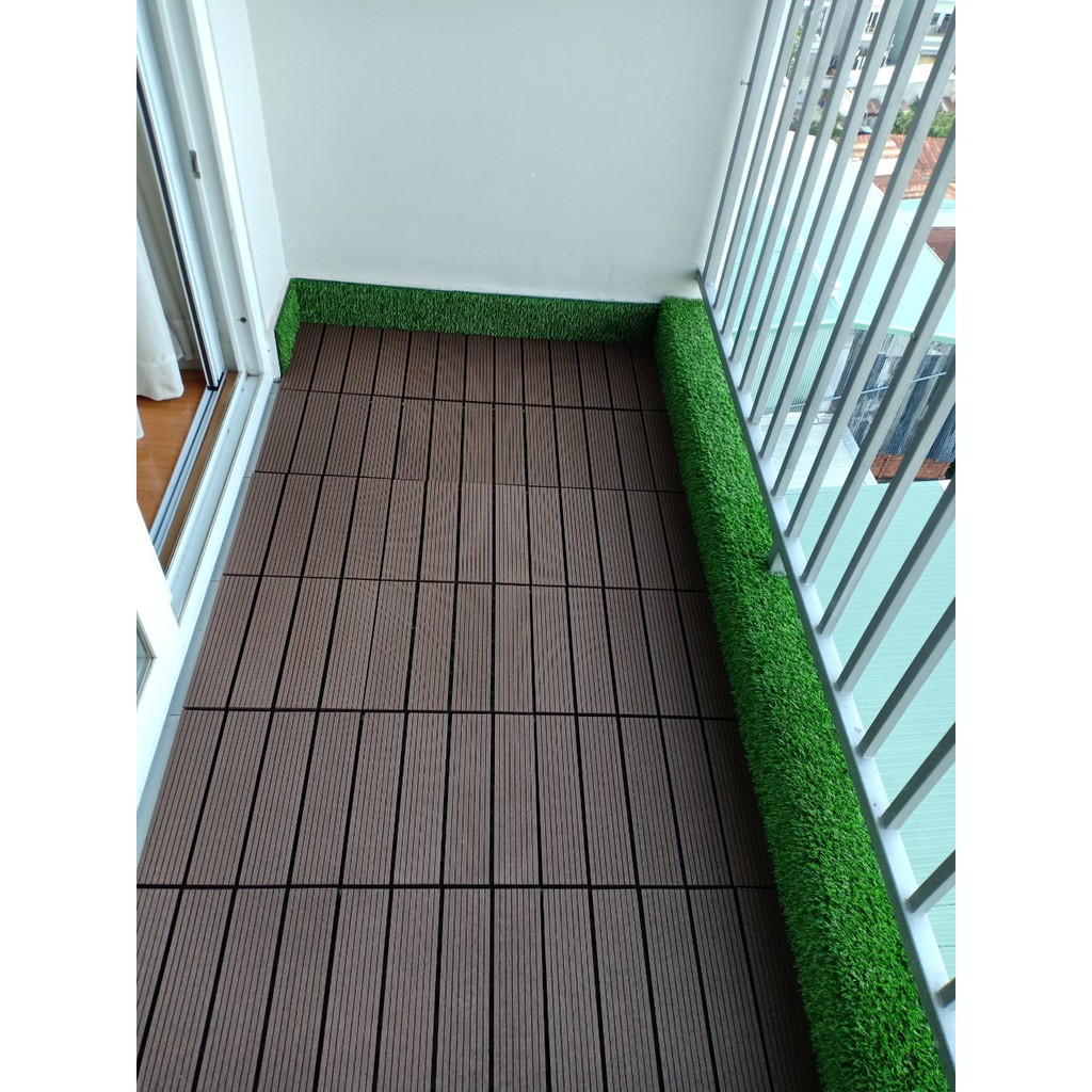 Sàn gỗ nhựa ban công kt 30x30cm