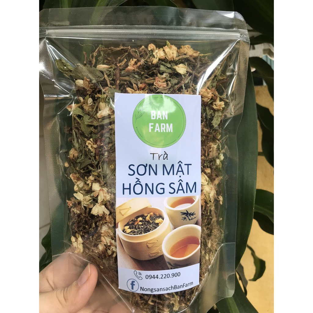 Trà sơn mật hồng sâm LOẠI 1 - gói 250g