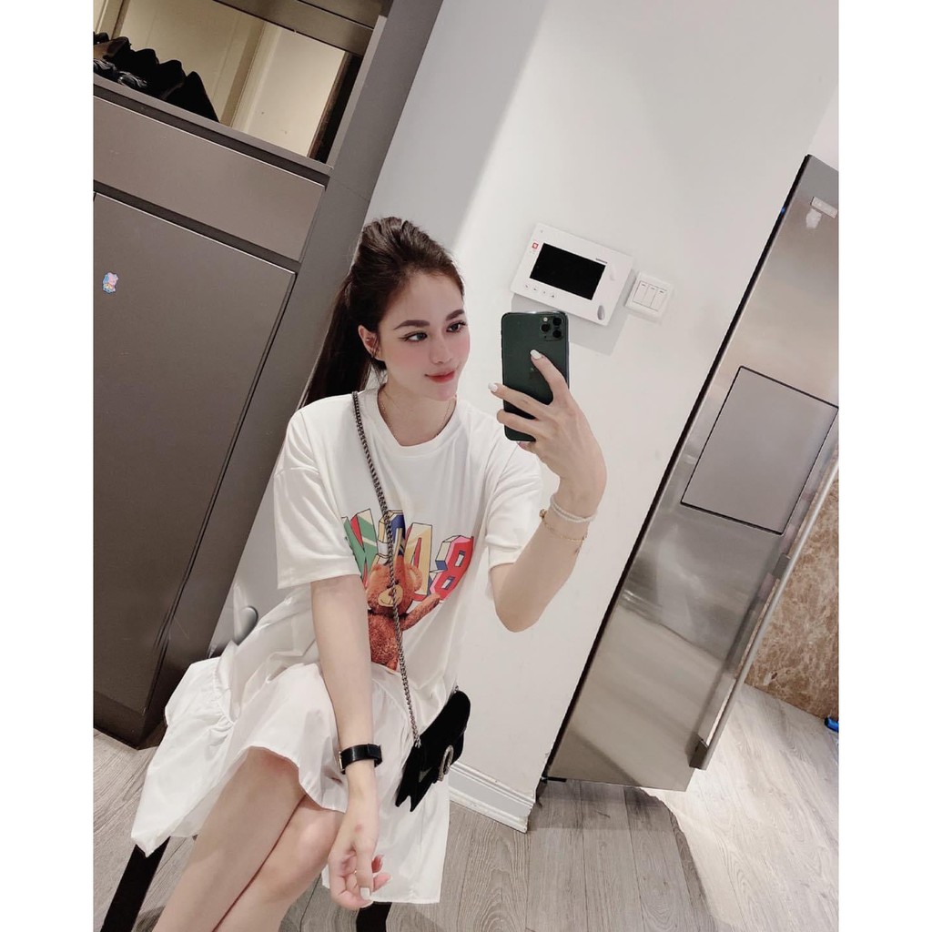 [ảnh thật] váy xuông đuôi cá hình gấu 2 màu | BigBuy360 - bigbuy360.vn