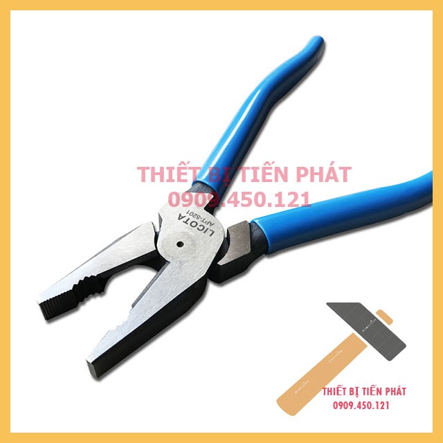 Kềm Điện, Kìm Điện 9" Cao Cấp Licota Mã APT-5201 Kìm Được Chế Tạo Từ Thép CR-V, Có Độ Cứng Cao.