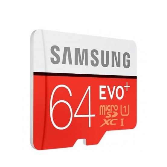 Thẻ nhớ MicroSDXC Samsung Evo+ 64GB UHS-I U1 80MB/s (Đỏ) - Không Box