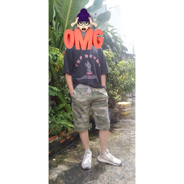 Quần Short Nam màu lính quần nỉ mặc ấm trong mùa đông