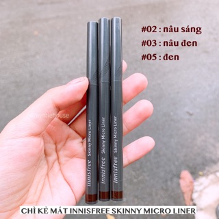 CHÌ KẺ MẮT SKINNY MICROLINER INNISFREE