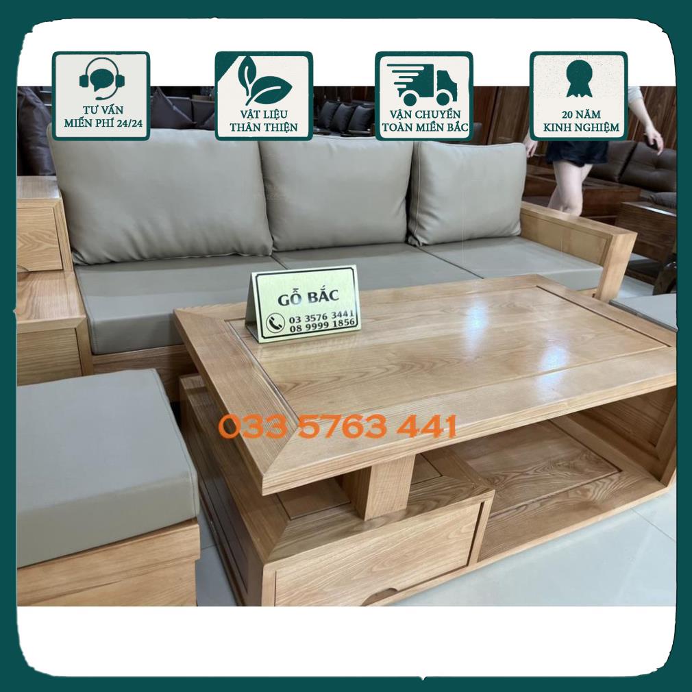 GIÁ GỐC - sofa gỗ 5 món gỗ sồi Nga 100% giá gốc tại xưởng - ghế sofa ghees sofa ghế sôfa sofa