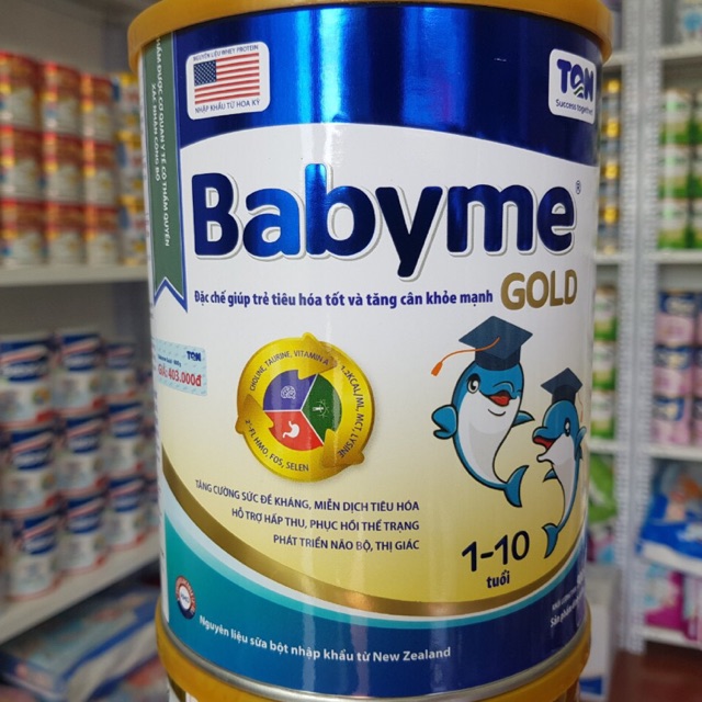Sữa Babyme gold HMO 900g + quà tặng 30k