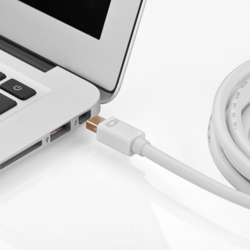 Cáp Mini DisplayPort (Thunderbolt) to HDMI Dài 1.5M Ugreen 20849 (Màu Trắng) - Hàng Chính Hãng