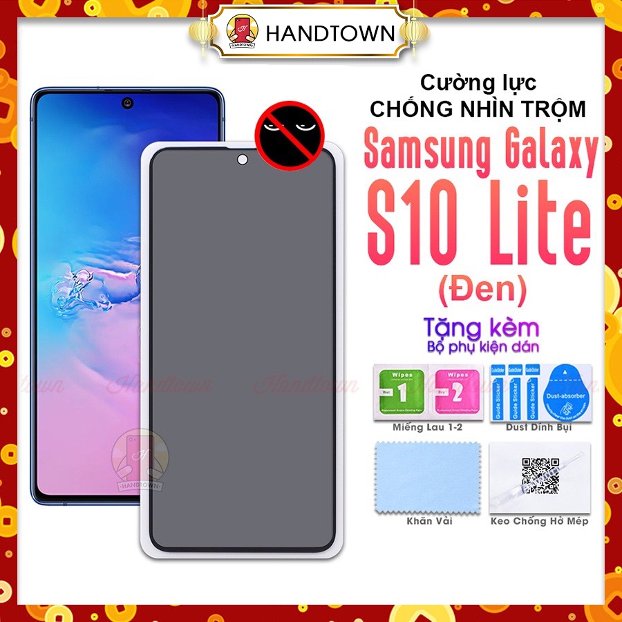 Kính cường lực Chống Nhìn Trộm 9H Dành Cho Samsung Galaxy S10 Lite / Note 10 Lite Full Màn Hình Full Keo