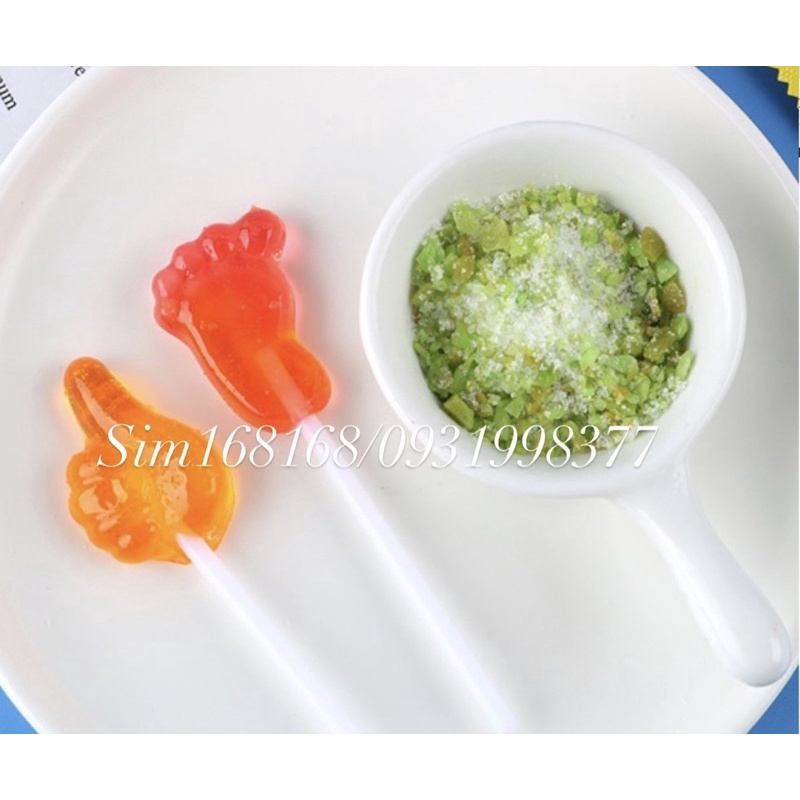 kẹo mút nổ bàn chân kèm bột (1cái)