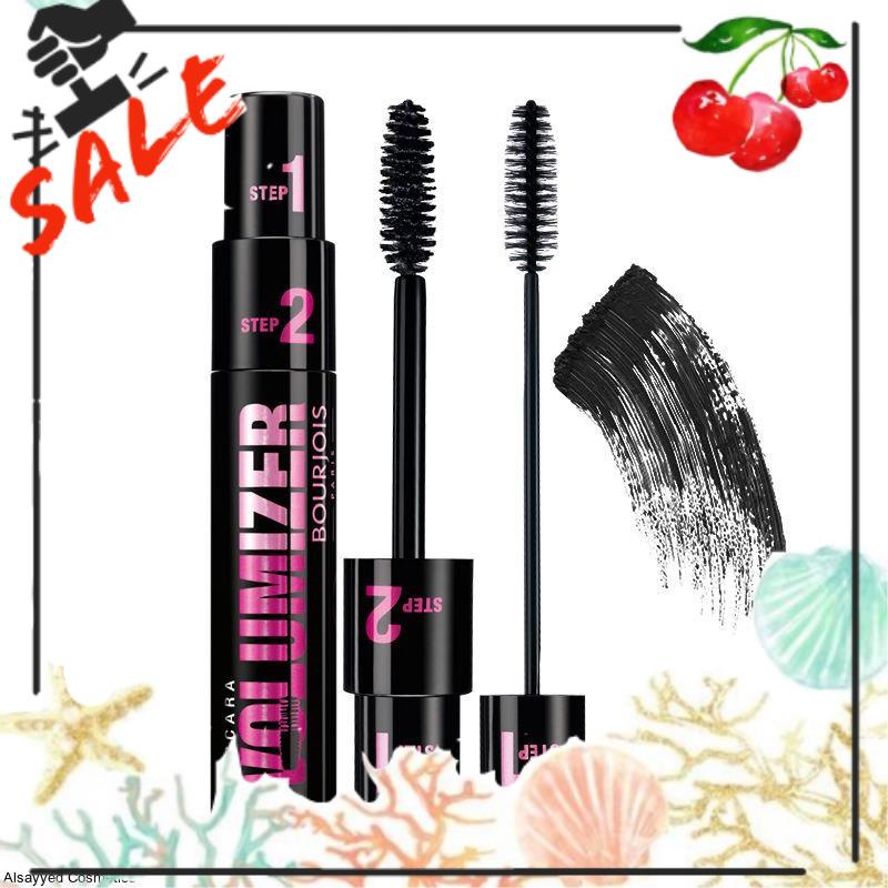 Ảnh thật 🍀Mascara 2in1 Volumizer Yaqina nội địa chính hãng lâu trôi cong mi