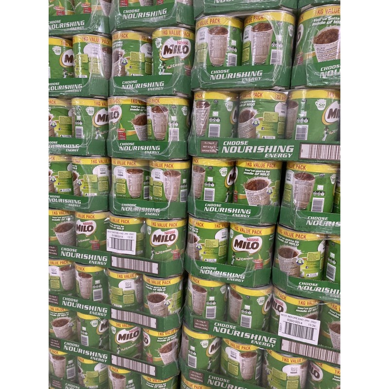 (Date 7.2022) Sữa Milo Úc hộp 1kg