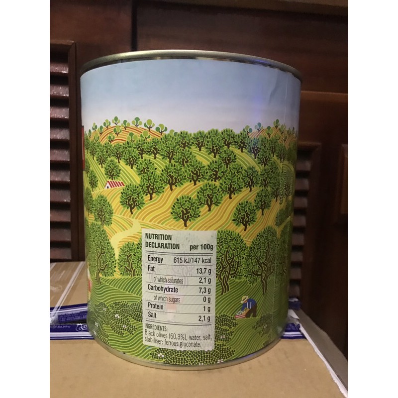 Quả oliu đen nguyên trái có hạt La Pedriza 3kg - Nhập khẩu Tây Ban Nha