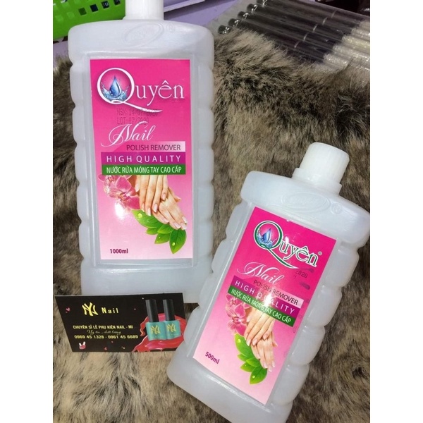 Aceton nước Phá sơn gel Quyên 1000ml