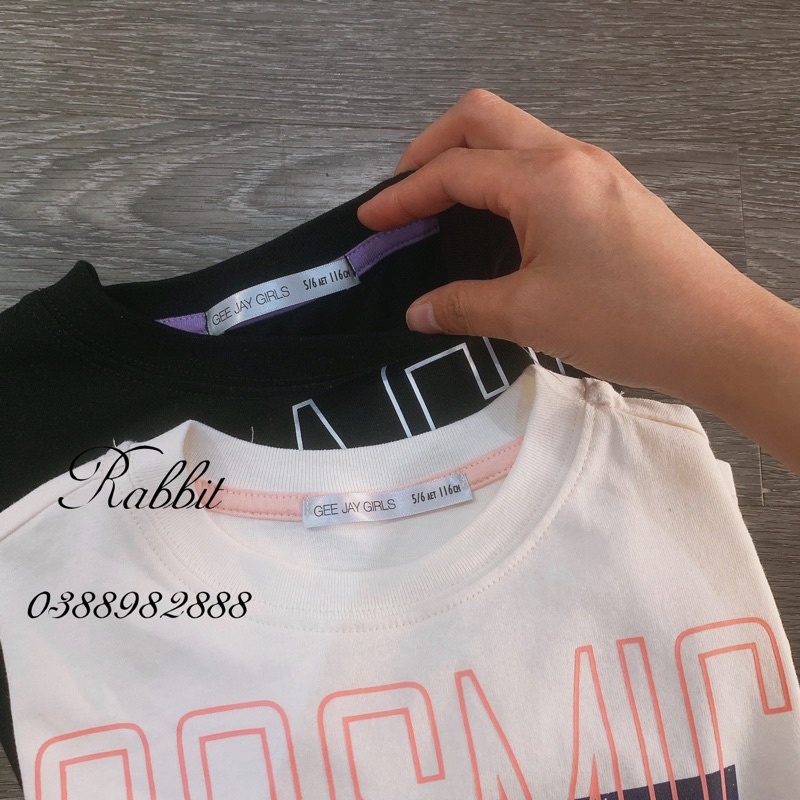 Áo cotton Geejay bé gái sz đại