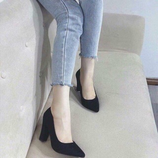 Giày cao gót công sở gót vuông 5 phân và 7 phân