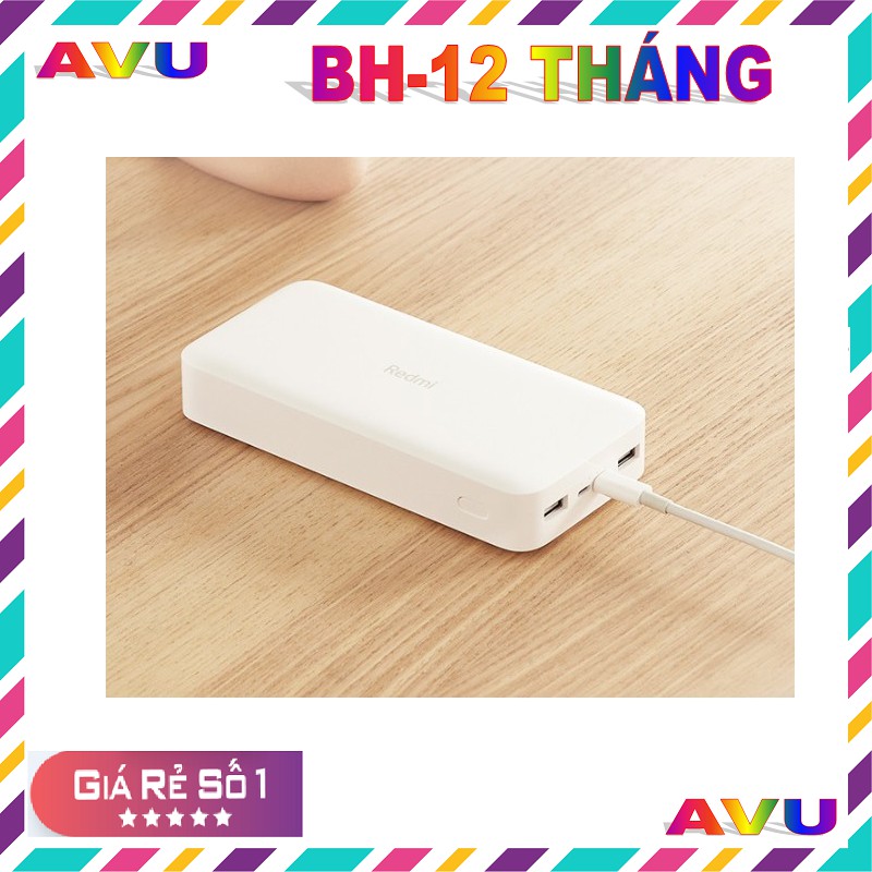 Pin sạc dự phòng Xiaomi Fast Charge Redmi 18W/20000MAH màu trắng