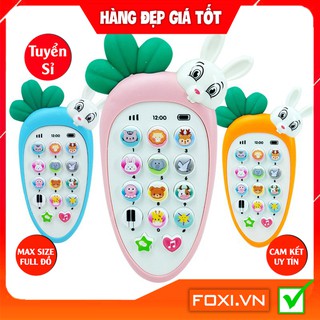 Điện thoại cà rốt-củ cải-thỏ đáng yêu-phát nhạc cho bé-Đồ chơi thông minh-phát triển IQ,EQ