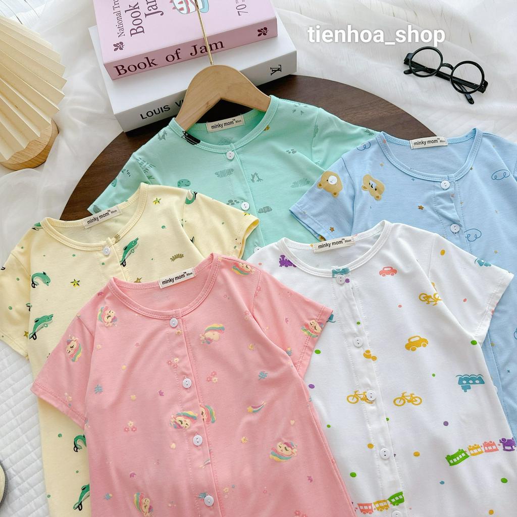 Bodysuit , Body đùi thun lạnh Minky Mom mềm mịn mát cho bé trai bé gái từ 5-15kg