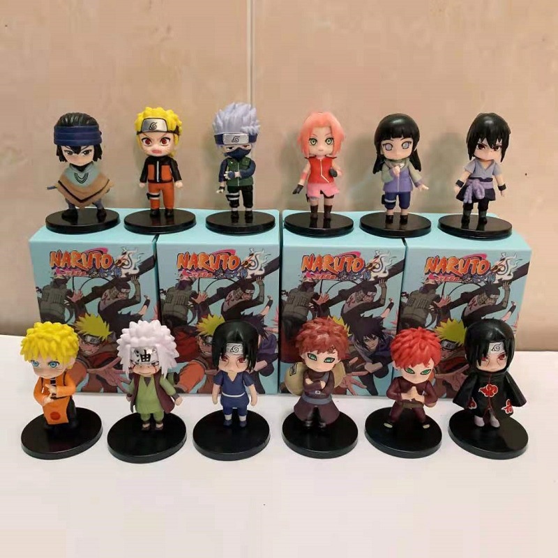 Đồ Chơi Mô Hình 12 Nhân Vật Naruto Chibi Siêu Đẹp - Cao 7cm KHÔNG HỘP