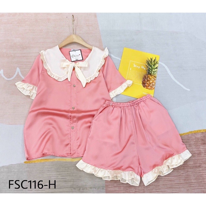 [FREESHIP] Đồ ngủ nữ mặc nhà lụa satin cực mát, tay ngắn quần đùi siêu xinh, độc lạ, họa tiết dễ thương | BigBuy360 - bigbuy360.vn