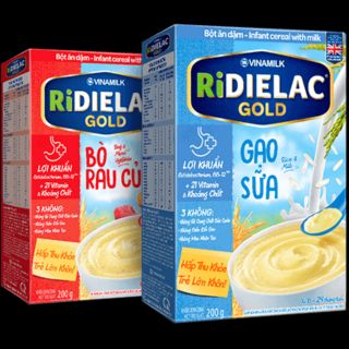 Bột ăn dặm RiDIELAC vinamil vị ngọt, và vị mặn