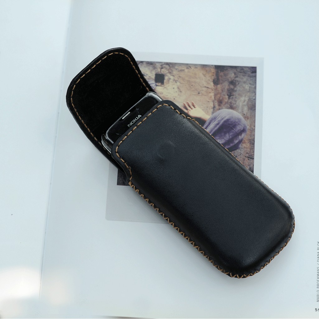 Bao da cho điện thoại Nokia 8800 - Đồ da Handmade - Mino Crafts VI459