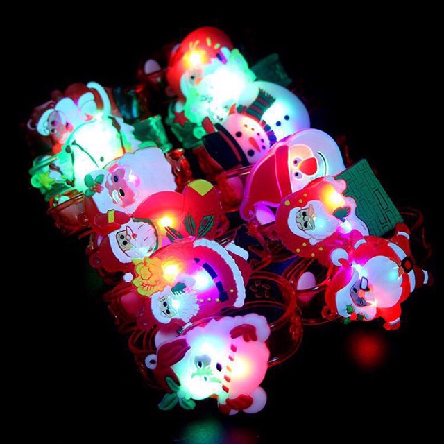 Vòng Tay Nhựa Có Đèn Noel/Giáng sinh