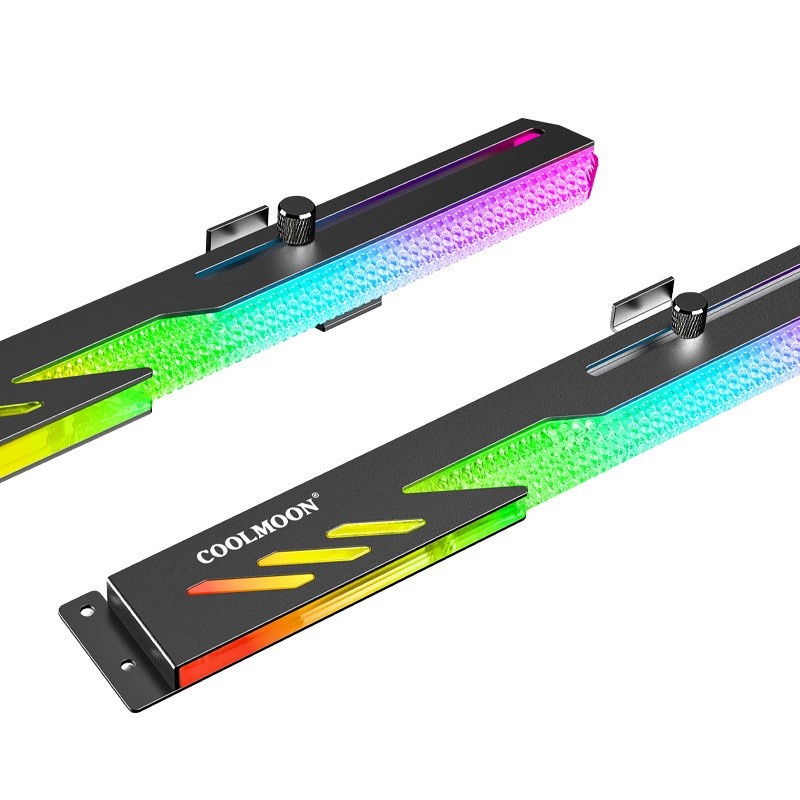 Giá đỡ Led RGB Coolmoon GT8 chống xệ cong chân cho VGA