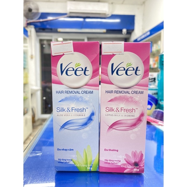 Kem tẩy lông VEET 50gr - Tẩy Lông Siêu Sạch An toàn cho da nhạy cảm