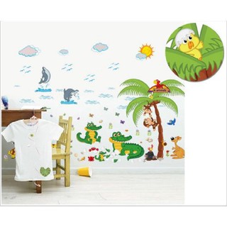 Decal dán tường hình sinh vật biển