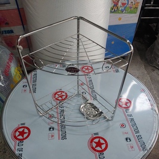 Kệ góc 2 tầng inox 201