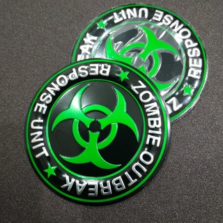 Tem nhôm dán xe zombie outbreak 7.5cm