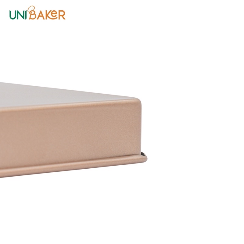 Khay nướng vuông thành thấp cao cấp UNIBAKER