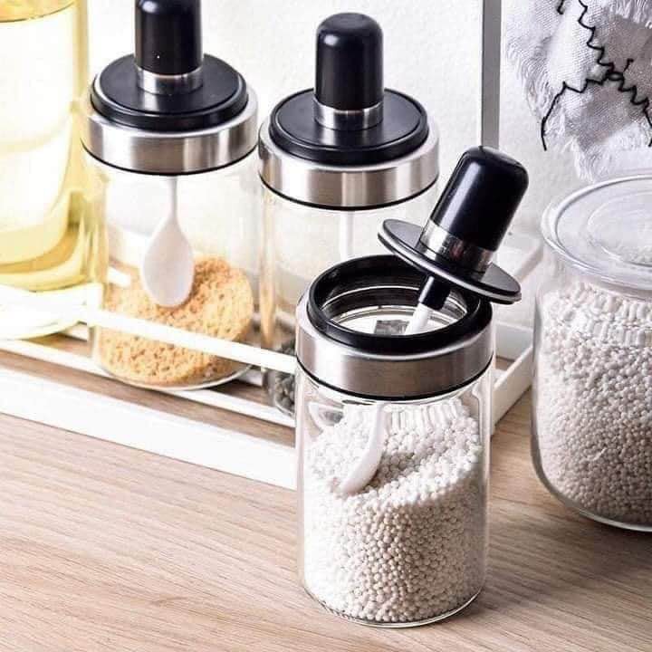 Lọ đựng gia vịFREESHIPLọ gia vị kèm muỗng mẫu mới 2021