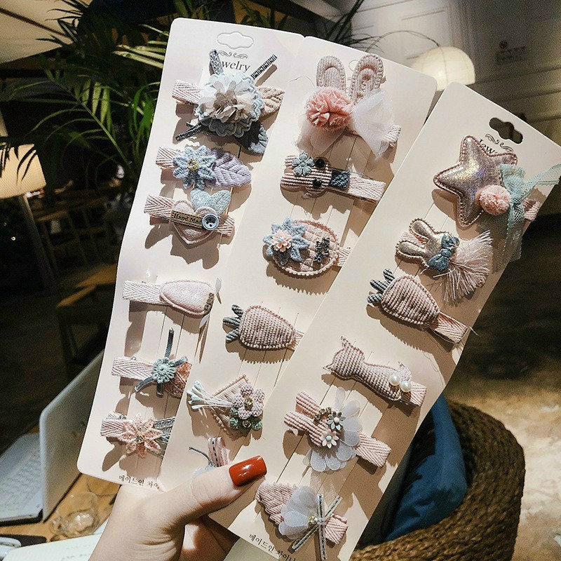 PVN21388 Set 6 kẹp tóc xinh xắn phong cách Hàn Quốc T2
