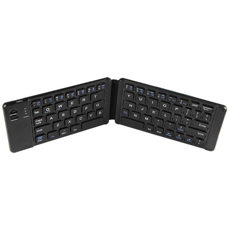 IOR* Portable Ultra Thin Light Mini Bluetooth 3.0 Folding Keyboard Wireless Rechargeable Keypad For IOS/Android/Windows Ipad Tablet Phone