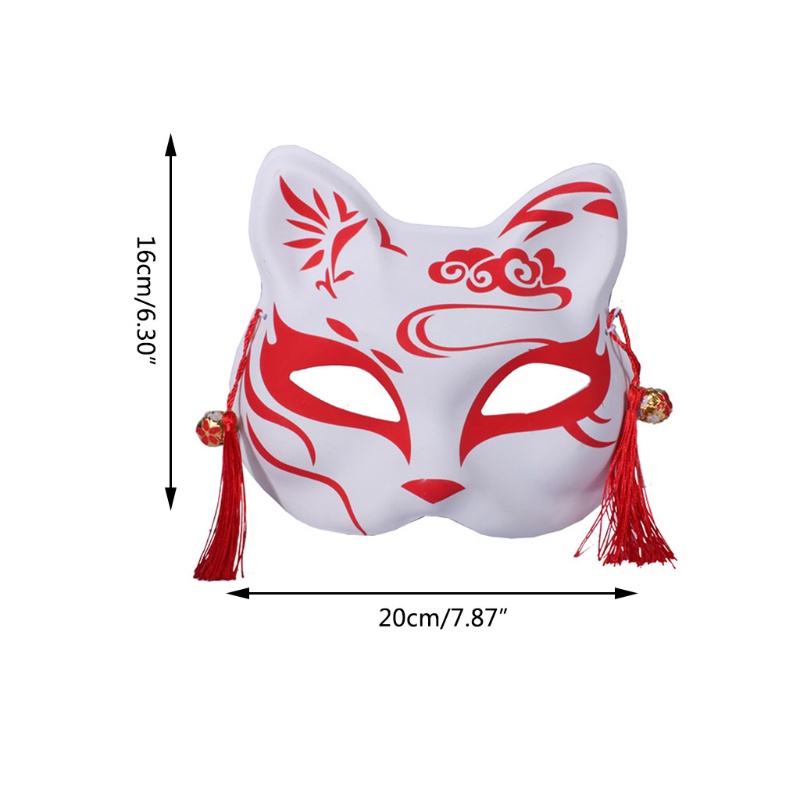 Mặt nạ hóa trang halloween hình cáo bằng nhựa