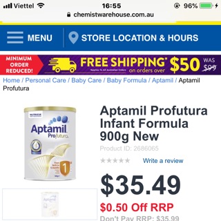 Aptamil profutura 900g mẫu mới của úc