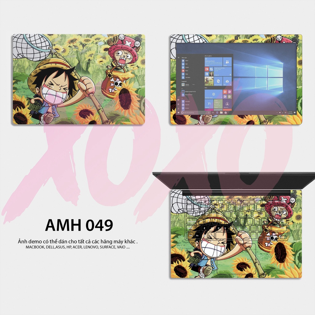 Bộ skin dán laptop mẫu Mẫu LUFFY / Có mẫu decal dán cho tất cả các hãng máy tính