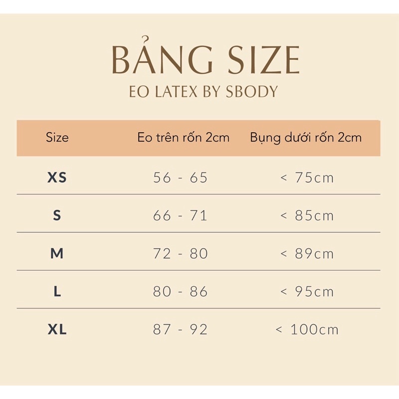 EO LATEX BY SBODY MẪU MỚI - TẶNG KÈM GEL TAN MỠ GỪNG