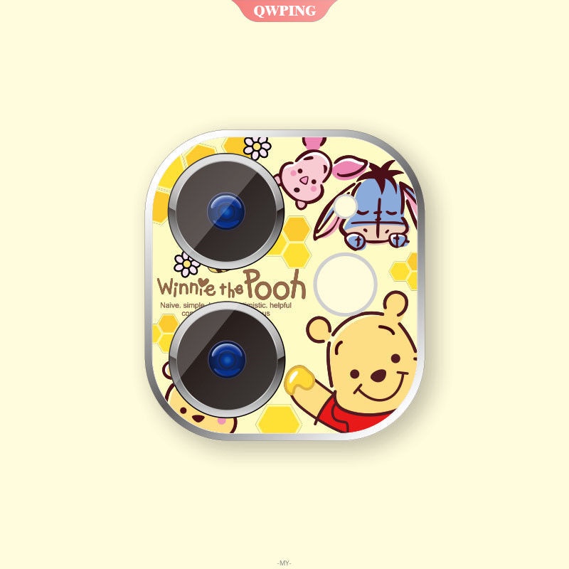 Miếng dán trang trí bảo vệ camera sau 360 độ chống trầy xước in hoạt hình cho iphone 12