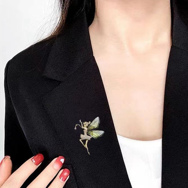 New High Fashion Elf Butterfly Lady Brooch Trang sức Brooch Hàn Quốc chất lượng cao