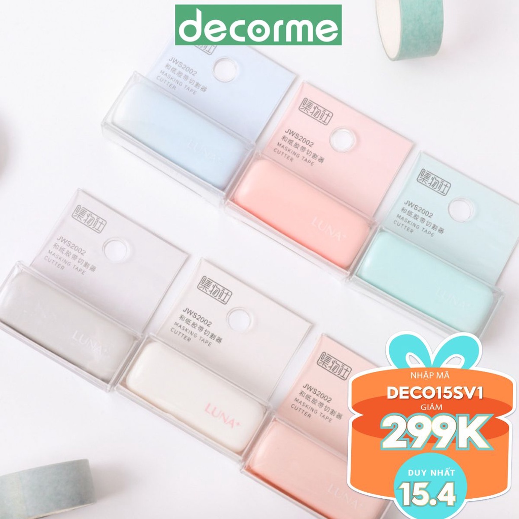 Dụng cụ cắt washi tape Decorme Dụng cụ cắt băng keo giấy dán trang trí tiện lợi Vience