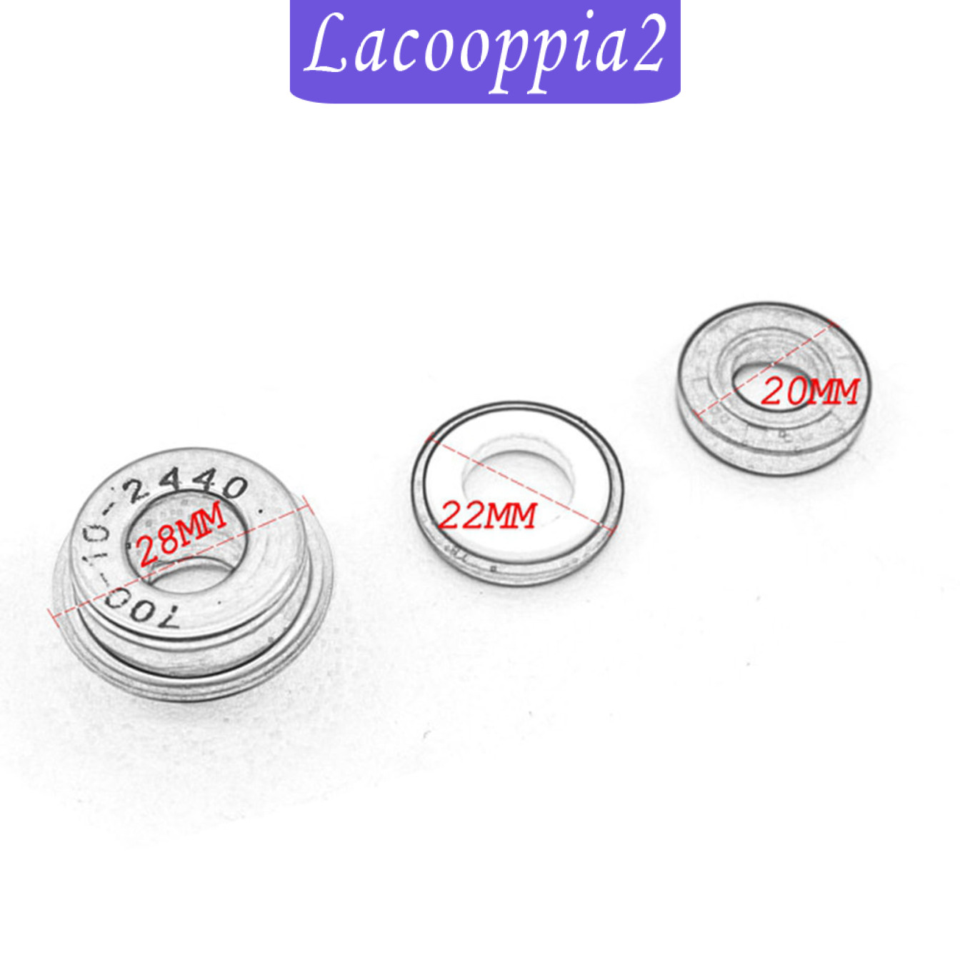 [LACOOPPIA2]3Pieces Water Pump Seal Set Replaces for Suzuki GSXR400 GK76A 1990-1995