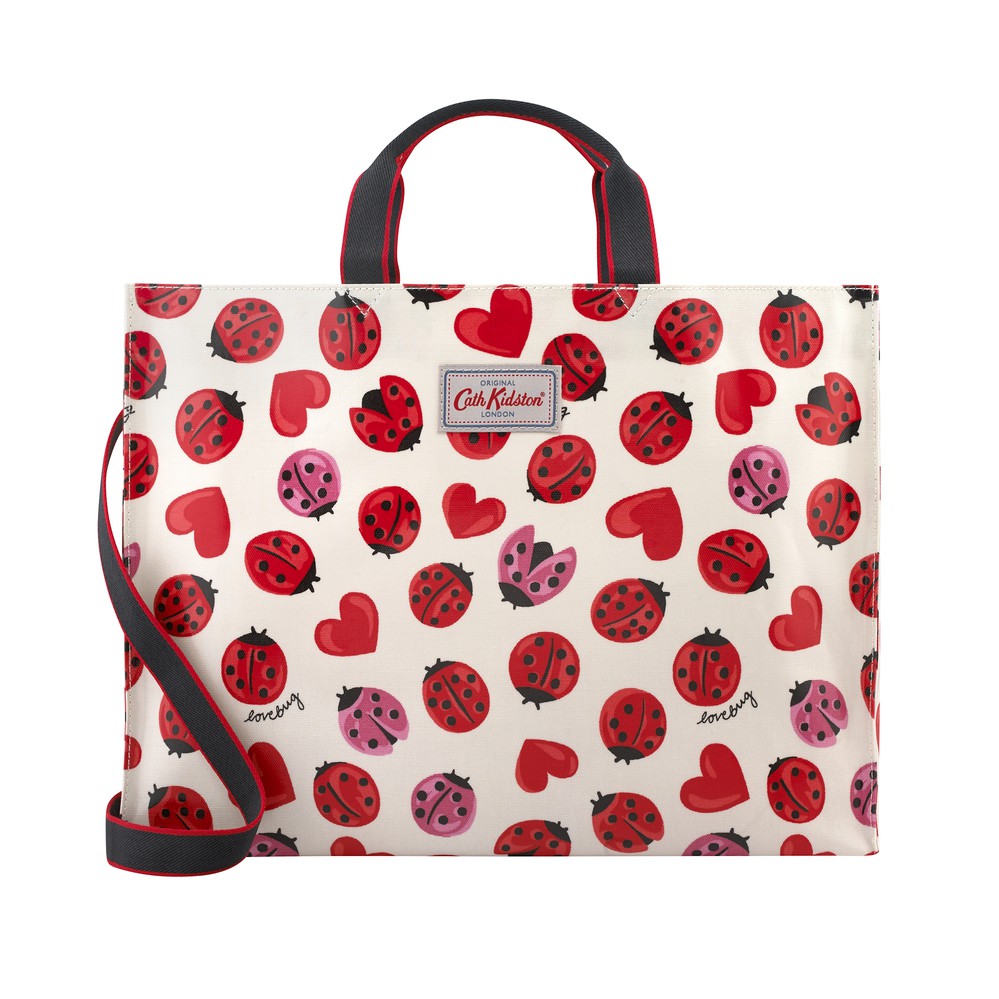 Cath Kidston -  Túi đeo vai Strappy Carryall Lovebugs - 984584 - Warm Cream