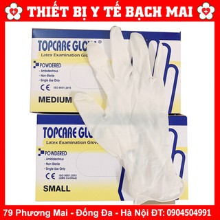 Găng tay y tế TOPCARE nhập malaysia hộp 100 cái